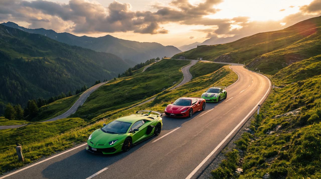 蘑菇视频超跑车队山路巡游视频